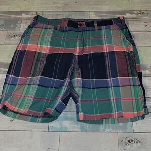 Nautica A Bit Trimmer Plaid Shorts 36W